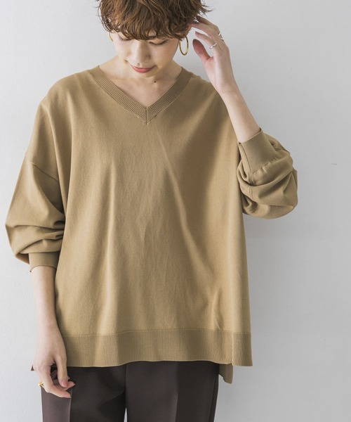 「URBAN RESEARCH」 長袖ニット FREE ベージュ レディース_画像2