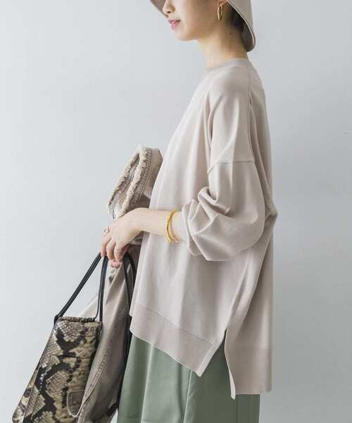 「URBAN RESEARCH」 長袖ニット FREE ベージュ レディース_画像3