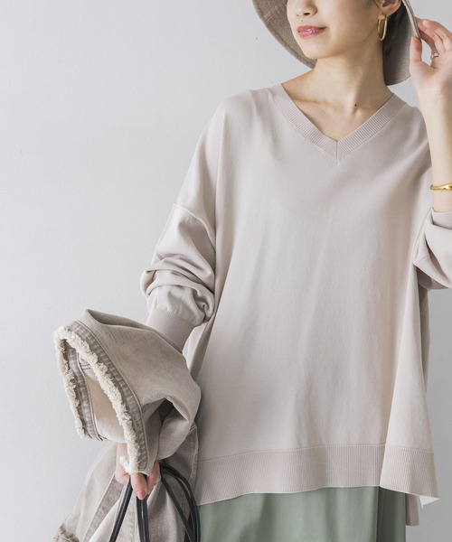 「URBAN RESEARCH」 長袖ニット FREE ベージュ レディース_画像4
