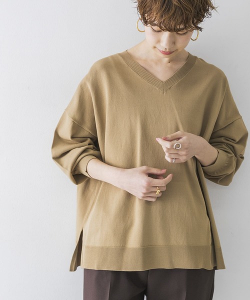 「URBAN RESEARCH」 長袖ニット FREE ベージュ レディース_画像7