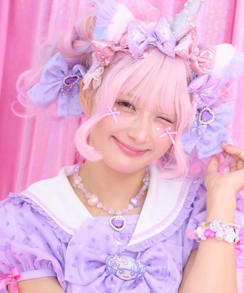 mezzo piano ネックレス 「しなこちゃん」ビーズネックレス キッズ