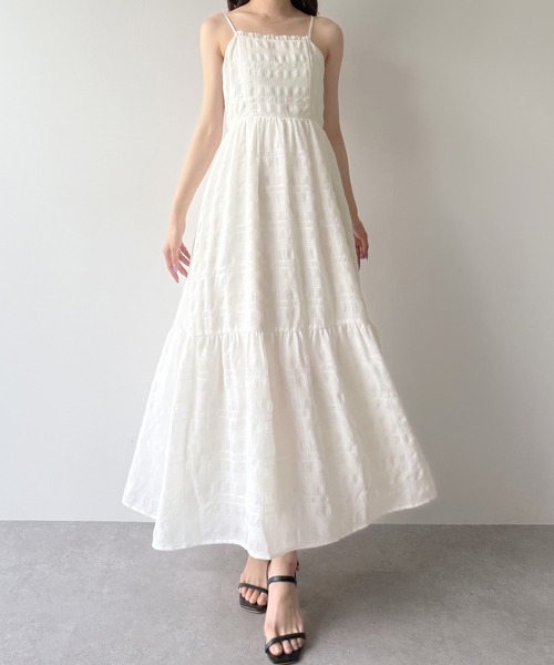 「mipiarl」 キャミソールワンピース LARGE ピンク系その他 レディース_画像2