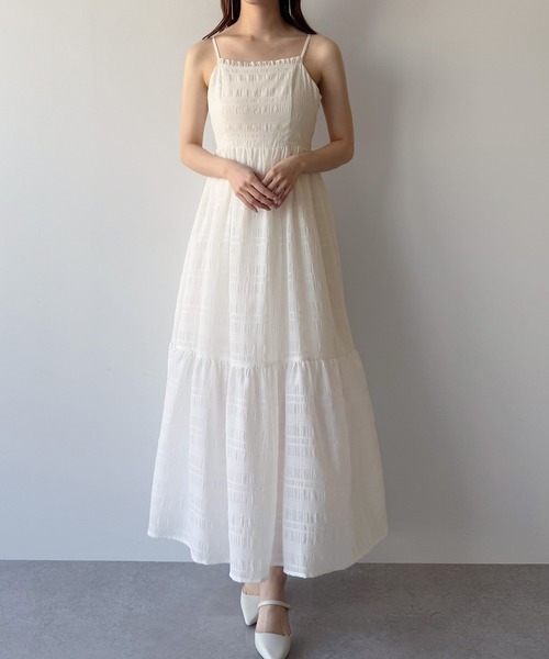 「mipiarl」 キャミソールワンピース LARGE ピンク系その他 レディース_画像3