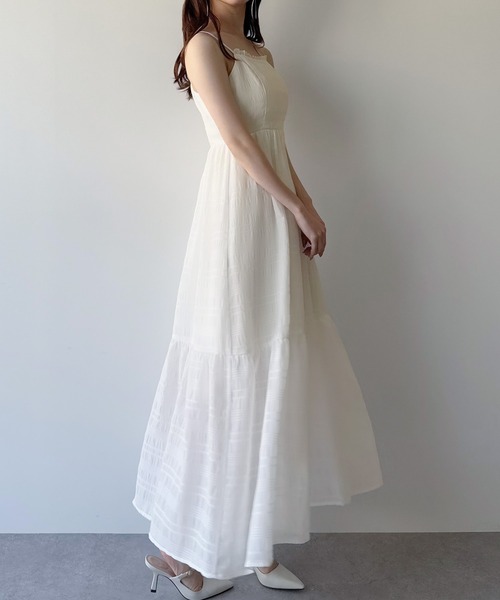 「mipiarl」 キャミソールワンピース LARGE ピンク系その他 レディース_画像4