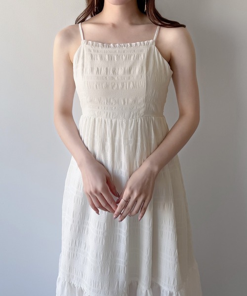 「mipiarl」 キャミソールワンピース LARGE ピンク系その他 レディース_画像6