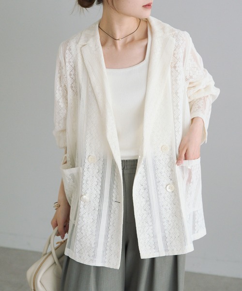 「PUAL CE CIN」 テーラードジャケット FREE ブラック レディース_画像2