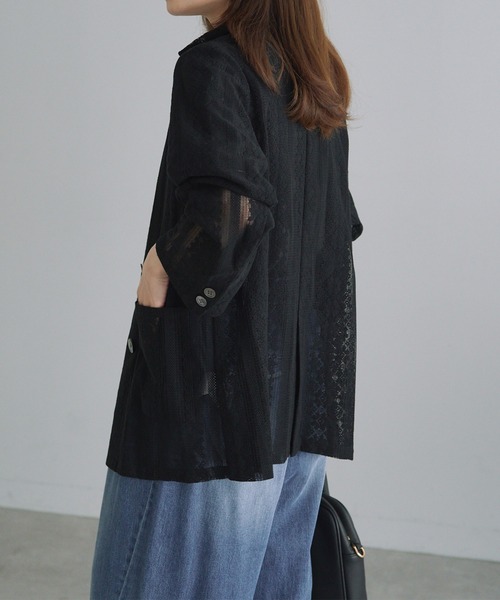 「PUAL CE CIN」 テーラードジャケット FREE ブラック レディース_画像9