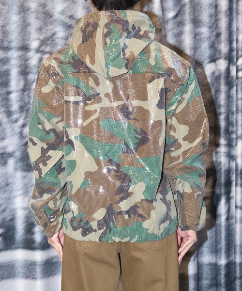 AFB（エーエフビー） ブルゾン アウター HOODED SPANGLE JACKET メンズ