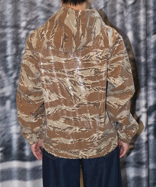 AFB（エーエフビー） ブルゾン アウター HOODED SPANGLE JACKET メンズ