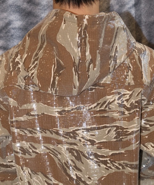 AFB（エーエフビー） ブルゾン アウター HOODED SPANGLE JACKET メンズ
