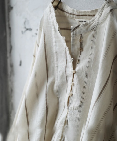 「soulberry」 長袖ブラウス LL ホワイト レディース_画像3
