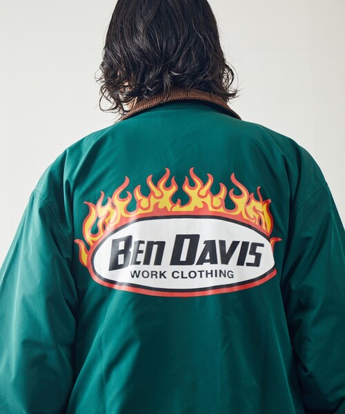 BEN DAVIS」 コーチジャケット X-LARGE グリーン メンズ BEN DAVIS 