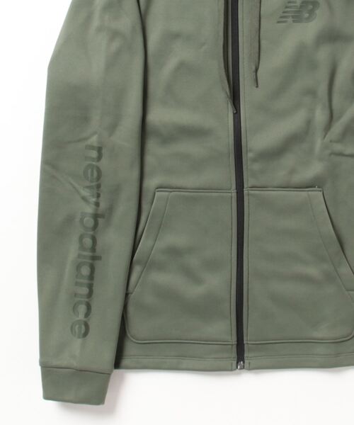 「New Balance」 ジップアップパーカー SMALL グレー メンズ_画像3