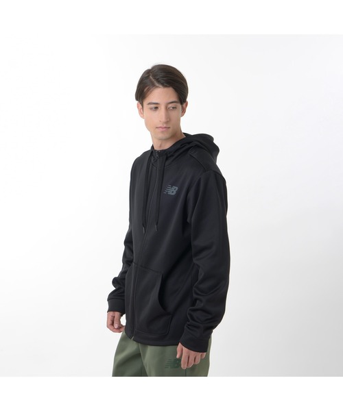 「New Balance」 ジップアップパーカー SMALL グレー メンズ_画像5