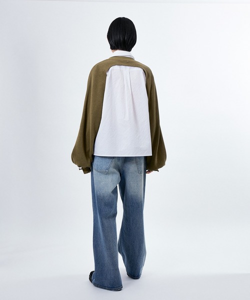 「M TO R」 タートルネックニット FREE カーキ レディース_画像3