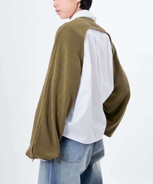 「M TO R」 タートルネックニット FREE カーキ レディース_画像4