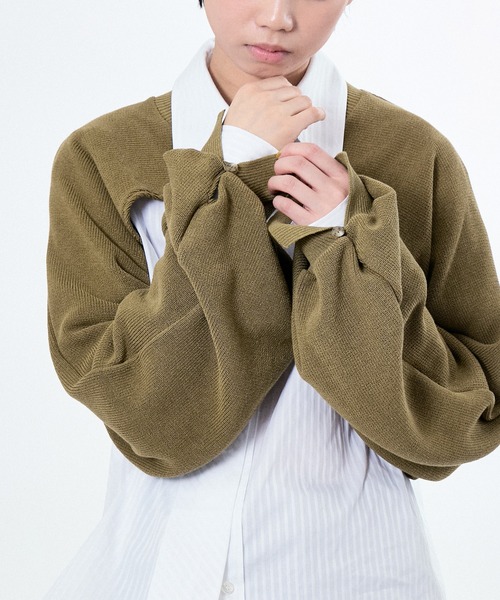 「M TO R」 タートルネックニット FREE カーキ レディース_画像5