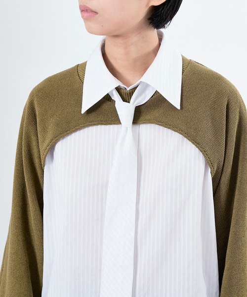 「M TO R」 タートルネックニット FREE カーキ レディース_画像6