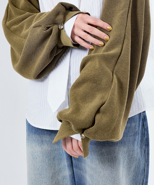 「M TO R」 タートルネックニット FREE カーキ レディース_画像7