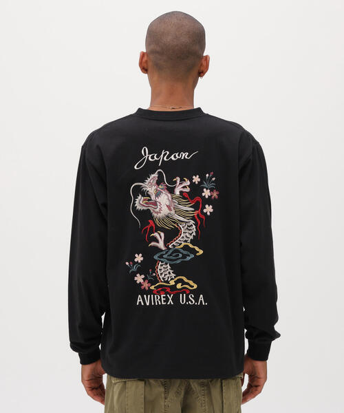 AVIREX（アヴィレックス） tシャツ SOUVENIR L/S T-SHIRT ”DRAGON＆