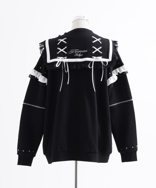 TRAVAS TOKYO セーラーカラーZIPブルゾン TRAVAS TOKYO（トラバストーキョー） コート アウター 「TRAVAS TOKYO
