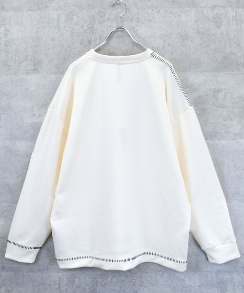 「Anytime Songs」 長袖ニット X-LARGE グレー メンズ_画像3