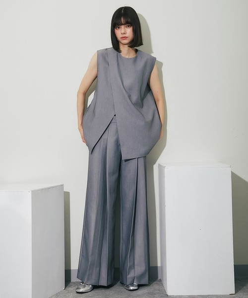 「SMILE ORCHID」 セットアップ S グレイッシュベージュ レディース_画像3