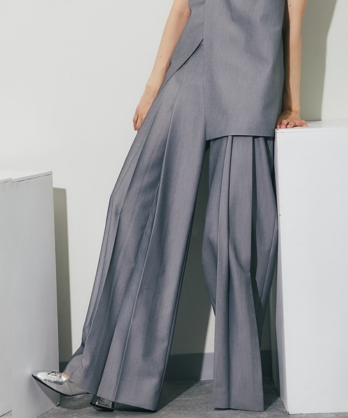 「SMILE ORCHID」 セットアップ S グレイッシュベージュ レディース_画像4