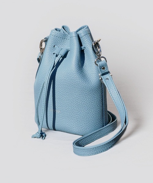 LEZALI（レザリ） ショルダーバッグ エンボスミニ巾着バッグ メンズ