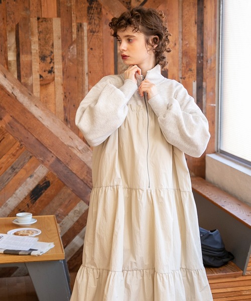 forksy.（フォルクシー） ドッキングワンピース FREE オートミール