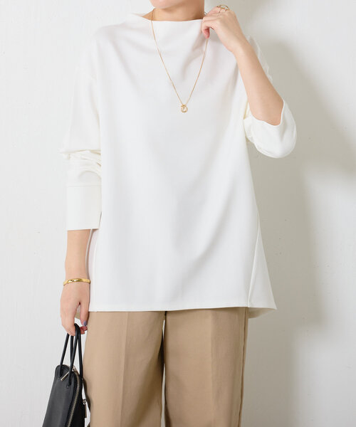 「COLLAGE GALLARDAGALANTE」 長袖カットソー FREE ネイビー レディース_画像3