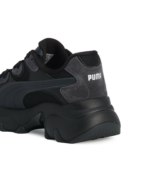 「PUMA」 ローカットスニーカー 24.0cm ブラック レディース_画像3