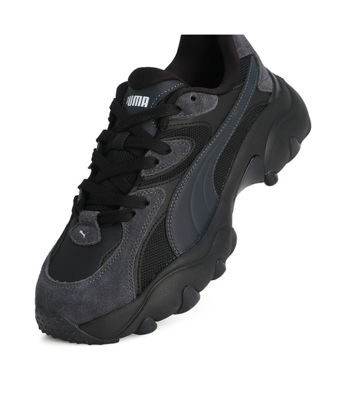 「PUMA」 ローカットスニーカー 24.0cm ブラック レディース_画像6