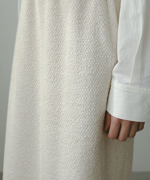 [ETRE TOKYO] узкая юбка M "теплый" белый женский 