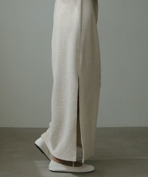 [ETRE TOKYO] узкая юбка M "теплый" белый женский 