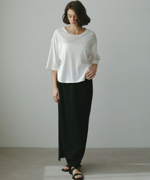 [ETRE TOKYO] узкая юбка M "теплый" белый женский 