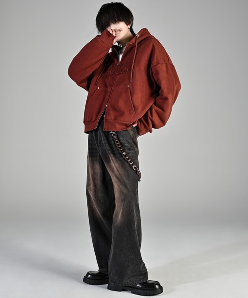 ADRER（アドラー） ジップアップパーカー M ブラック メンズ