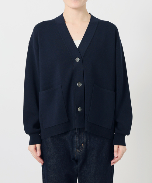 SLOBE IENA Yuri.ニットカーディガン 黒 SLOBE IENA（スローブイエナ） カーディガン ダブルZIPクルーネック