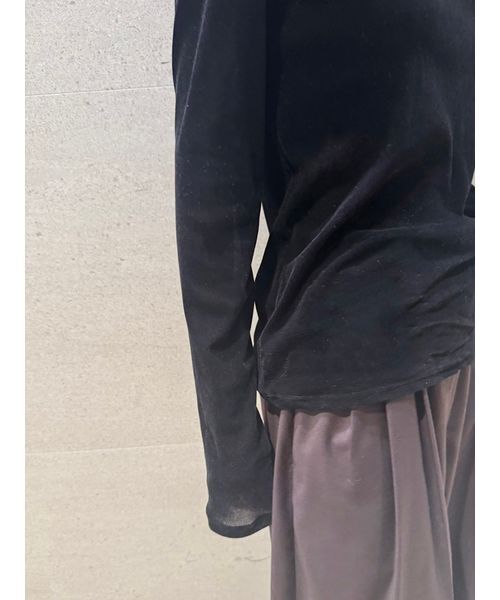 「styling/」 長袖カットソー F ブラック レディース_画像9