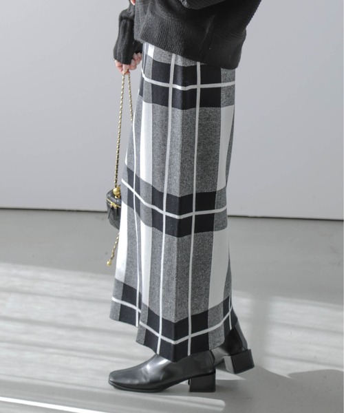 「SUGAR BISKET」 「La-gemme」ニットスカート フリー グレー レディース_画像3