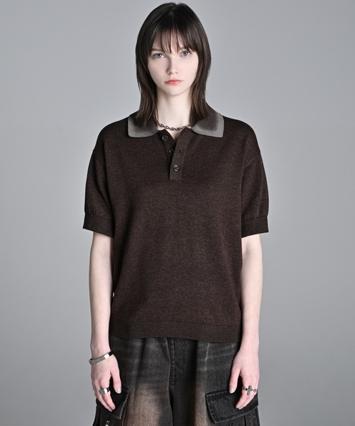 ADRER（アドラー） ポロシャツ 半袖 Compact Short Sleeve Knit Polo