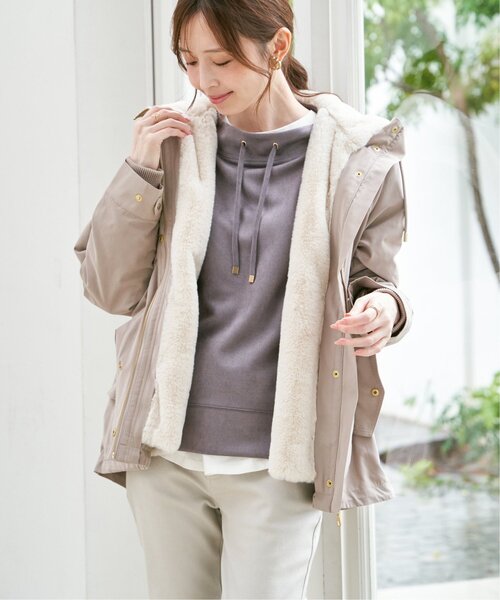 ikka（イッカ） マウンテンパーカー L ベージュ レディース : ZOZOTOWN