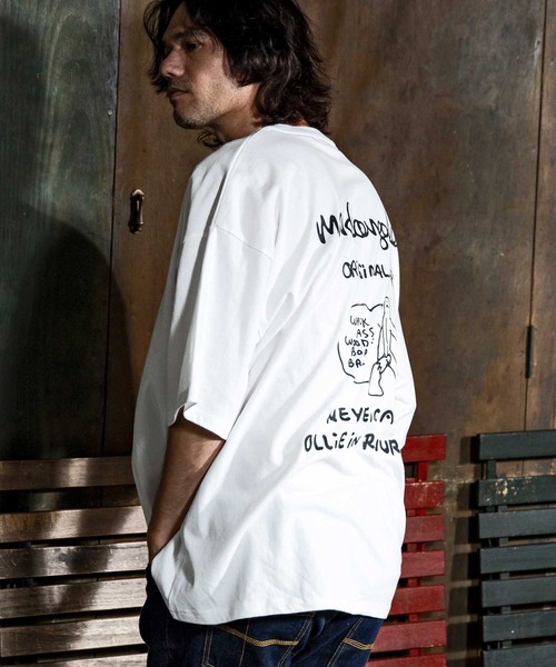 「Mark Gonzales」 半袖Tシャツ M ホワイト メンズ_画像3