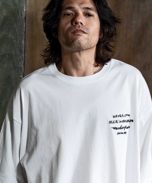 「Mark Gonzales」 半袖Tシャツ M ホワイト メンズ_画像9