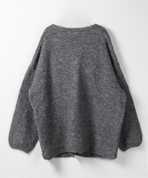 「me+em select」 ニットカーディガン FREE ブラック レディース_画像5