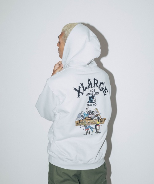 XLARGE（エクストラ ラージ） プルオーバーパーカー L グレー メンズ