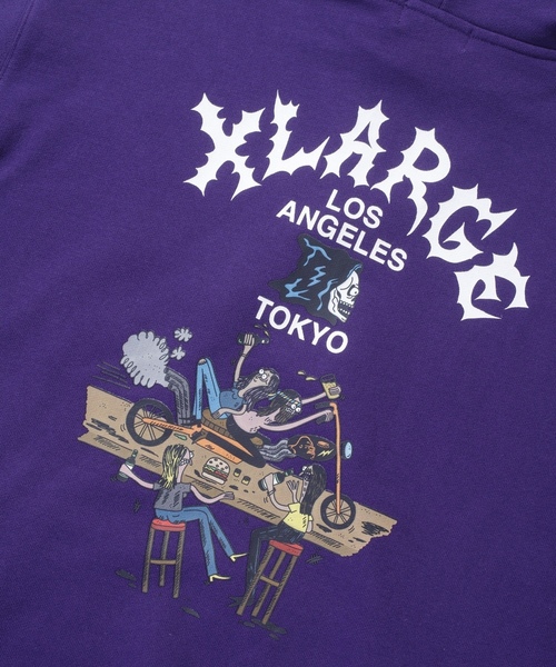 「XLARGE」 プルオーバーパーカー L グレー メンズの画像