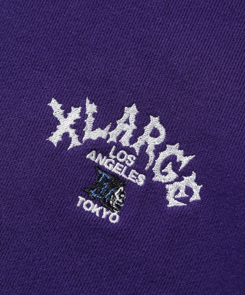 「XLARGE」 プルオーバーパーカー L グレー メンズの画像