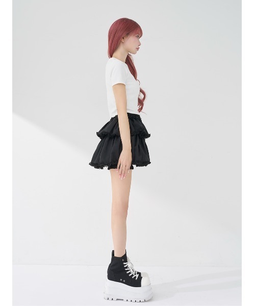 Darich（ダーリッチ） tシャツ パールストーンロゴTシャツ レディース