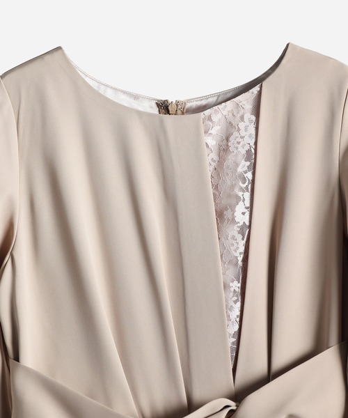 「DRESS PLUS」 長袖ワンピース M チャコール レディース_画像5